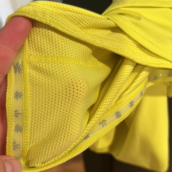 Athleta Tennis Skirt. Lime yellow / green shorts attached - Picture 7 of 7